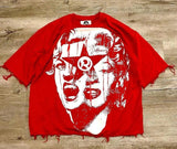 Znbbw Men's T-Shirts Oversized Graphics Gothic Harajuku Short-Sleeved Men's T-Shirts Y2k Top Friends