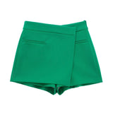 Znbbw New Textured Solid Color Fashionable Skirt Pants 5427407