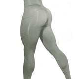 Znbbw Yoga Pants Solid Color Body-Building Exercise Running Fitness Training Tights Leggings For Women