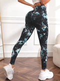 Znbbw Dye Seamless Leggings Women for Gym Yoga Pants Push Up Workout Sports Leggings High Waist Tights Ladies Fitness Clothing
