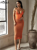 znbbw Sexy Halter Mesh Backless Camisole 2 Two Piece Skirt Set Club For Women 2023 Summer White Kint See Through Bodycon set