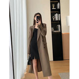 Znbbw Trench Coat Women Office Lady Elegant Double Breasted Blazer Jacket Streetwear Overcoats Korean Harajuku Casual Windbreaker