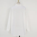 Znbbw Long Sleeve White Blouse Women 2023 Fashion Shirt Loose Button Cotton Shirts Women Casual Office Lady Tops Blusas 11456