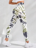 Znbbw style Women Tie Dye Seamless Yoga Pants High Waist Booty Lifting Leggings Gym Tights Workout Running Activewear