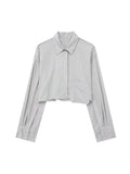 Znbbw TRAF 2023 Women 2 Pieces Sets Pocket Striped Short Shirt Tops + High Waist Unisex Style Long Pants Sets