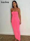 Znbbw Women Fashion Halter Sleeveless Backless Party Club Bodycon Green Long Dress 2023 Summer Clothes Streetwear Dropshipping