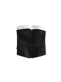Znbbw TRAF Summer Camis Women Strapless Top Sleeveless Backless Patchwork Slim Bustier Female Crop Tanks Y2K