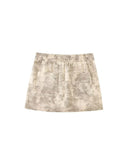 Znbbw TRAF Spring Fashion Print Women Cargo Skirts Drawstring Elastic High Waist Zipper Pockets Female Mini Skirt
