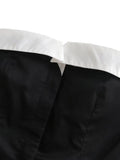 Znbbw TRAF Summer Camis Women Strapless Top Sleeveless Backless Patchwork Slim Bustier Female Crop Tanks Y2K