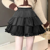 Znbbw Elegant High Waist Mini Skirt Women Korean Fashion Folds A Line Skirts Y2K Casual Female Summer Ball Gown Skirt New