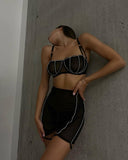 Znbbw Rhinestone Lingerie Luxury Fancy Underwear Bra Kit Push Up Erotic Brief Sets With Showing Buttocks Skirt Sensual Outfit