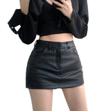 Znbbw Women's Retro Short Skirt High Waisted Slim Fit Sexy Buttocks Wrapped Half Length Pants Skirt