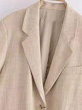 Znbbw TRAF 2023 Woman 2 Pieces Sets Blazer Suit Coat Tops + Asymmetrical Wide Pleated Mini Skirt Spring Causal Sets