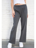 Znbbw Solid Loose Straight Pants Women Autumn Cotton Elastic High Waist Wide Leg Pants Woman Vintage Harajuku Beige Trousers