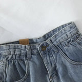 Znbbw New Summer Korean Retro High-waist Loose Jeans Shorts Women Versatile Edge Casual Hot Pants Women Clothing Jeans PTKPCC