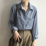 Znbbw White Shirts for Women Top Turn-down Collar Solid Female Shirts Casual Office Ladies Tops 2023 Spring Summer Blouses 11354
