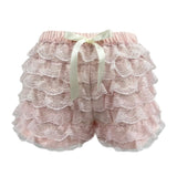 Znbbw Ruffle Knickers Women Kawaii Pumpkin Panties Cute Lace Bowknot Lolita Safety Shorts Pants Vintage Sweets Bloomers Clothes