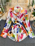 Znbbw Autumn Fashion Blouse Women Turn-Down Collar Shirt Elegant Womens Shirts Long Tunic Desigual Ladies Tops Blusas GD349