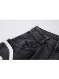 Znbbw New Spring Fashion Ins Street Hip-hop Printing Wash Jeans Loose Casual Denim Wide Leg Pants Tide Woman Long Trousers