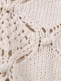 Znbbw TRAF Women Summer Solid Jacquard Knitted Vest Sweater Vintage O-Neck Sleeveless Female Waistcoat Chic Casual Tops