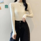 Znbbw Turtleneck Sweater Winter Pullover Knitted Basic Top Elastic Fall Slim Ladies Jumper Casual Long Sleeve Female Sweater