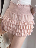 Znbbw Kawaii Lolita Two Piece Set Women Summer Sweet Cute Cake Skirt Suit Female Lace Elegant Blouse + Korean Mini Skirt 2024