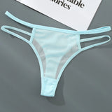 Znbbw Womens Sexy String Panties Underwear Double Bandage Panties Soft Hipster Panty Ladies Sexy Briefs Athletic Underwear Women