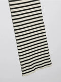 Znbbw 2023 women summer straight knitted dress European and American style striped tube top slim dress 202305