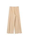 Znbbw Summer Fashion Women 2 Piece Sets Folds Slim Crop Vest Sleeveless Strapless Top Wide Pants Female Suits Outfits