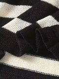 Znbbw TRAF - Sleeveless Top Sweet Striped Vest Sweater Women OuterWear Loose Women Clothing Pullover Vest