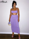znbbw Sexy Knit Beach Two Piece Skirt Set For Women 2023 Summer Black Halter Top Skirt Set Sleeveless New In Matching Set