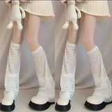 Znbbw Women Solid Color Leg Warmers Super Soft Boots Shoes Cuffs Covers Summer Thin Sunscreen Sports Boot Cover