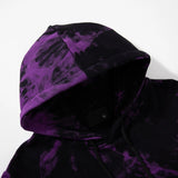 Znbbw Gothic Y2k Clothes Tie Dye Drawstring Kangaroo Pocket Harajuku Vintage Hoodies Streetwear Fashion Spring Autumn Sweatshirts