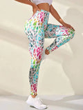 Znbbw 3D Print Tie Dye Sports Pants Women Seamless Leggings High Waist Fitness Push Up Leggings Gym Clothing Workout Tights