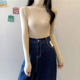 Znbbw Turtleneck Sweater Winter Pullover Knitted Basic Top Elastic Fall Slim Ladies Jumper Casual Long Sleeve Female Sweater
