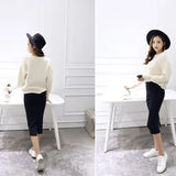 Znbbw Women Casual Split Pencil Skirt Calf-Length Ladies Cotton Solid Stretch Slim Skirts