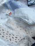 Znbbw Print Lace Bow Panties Women's Soft Cotton Underwear Sweet Patchwork Low Waist Underpants Chic Cute Girls Panties Women
