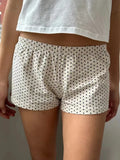 Znbbw Thick Ribbed Cotton Shorts Women Casual Contrast Patchwork High Waist Sweatshorts Summer Y2k Streetwear Slim Short Pants