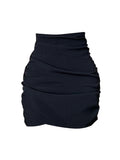 Znbbw Women Black Gothic Skirt Y2k Summer Harajuku Korean Style Casual Chic Fashion Vintage High Waist A-line Mini Skirt Clothes 2024