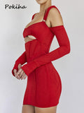znbbw Halter Sexy Backless Cut Out Mesh Sheer Corset Mini Dress For Women Party Club Slip Bodycon Dresses Elegant Gown Skirt
