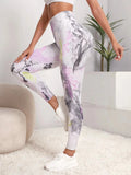 Znbbw 3D Print Tie Dye Sports Pants Women Seamless Leggings High Waist Fitness Push Up Leggings Gym Clothing Workout Tights