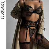 Znbbw Fancy Lace Lingerie Ruffle Garter Belt Underwear Transparent Bra And Panty Set Seamless Intimate Sensual Exotic Sets