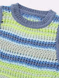 Znbbw TRAF Women 2023 Fashion Hollow Out Frenulum Split Design Knitted Tank Tops Vintage Backless Female Chic Tops