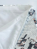 Znbbw Spring Summer Sexy Women Sequined Mini Skirt Women High Waist Skirts Female Party A-line Skirt