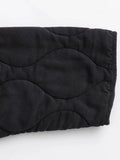Znbbw TRAF Oversize Women Parkas 2023 Winter Long Sleeve Big Pockets Loose Quilted Padded Jacket Female Crop Top Cotton Coat