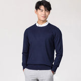 Znbbw Men Cashmere Sweater 2023 Autumn Winter Casual Solid Color Long Sleeve Knitted Pullovers Top Male Soft Warm O-Neck Jersey Jumper