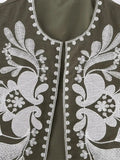 Znbbw TRAF Embroidered Vests Top Women Vest 2023 Summer Loose Waistcoat Ladies Cardigan Outwear Top Sleeveless Tops Chic Tank