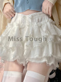 Znbbw Lolita Kawaii Short Pants Women Bow Pleated Sweet Shorts Female Korean Fashion Elegant Casual Y2k Cute Shorts 2024