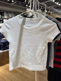 Znbbw Cotton Solid Slim Crop Top Women Casual Harajuku Round Neck Short Sleeve T Shirt Female Y2k Streetwear Summer Basic Tees