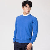 Znbbw Men Cashmere Sweater 2023 Autumn Winter Casual Solid Color Long Sleeve Knitted Pullovers Top Male Soft Warm O-Neck Jersey Jumper